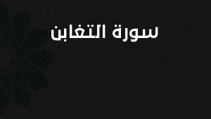 سورة التغابن مكتوبة كاملة بالتشكيل